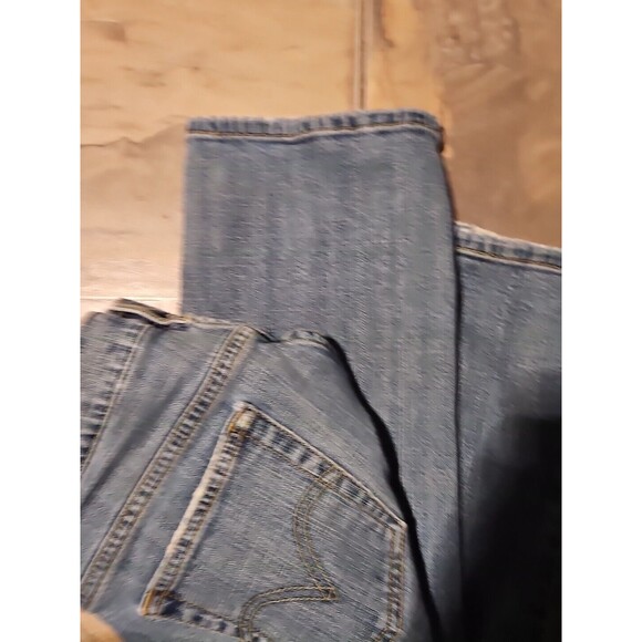 Woman's Vtg 10L 32x32 Levis 505 Acid  Wash Straight Leg 90s 5 Pkt Denim Jeans - Picture 7 of 7